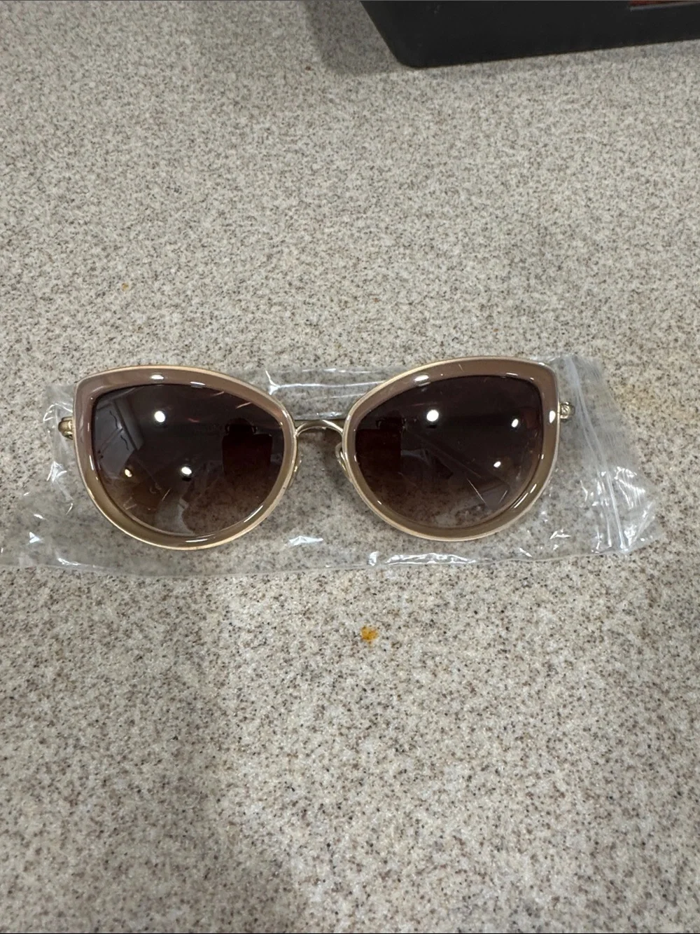 Wildfox Beige Frame Sunglasses with Brown Gradient Lenses